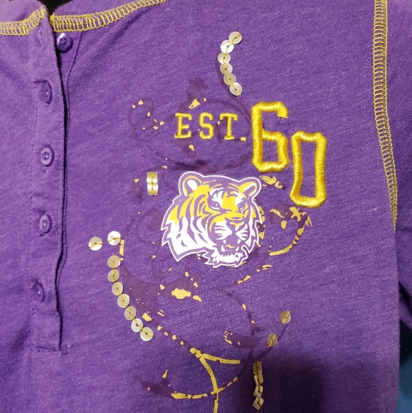 LSU TIGERS  women's New Orleans style tee - Picture 4 of 5